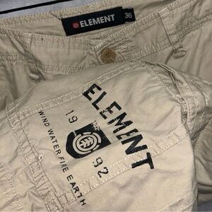 Element Khaki Utility Shorts